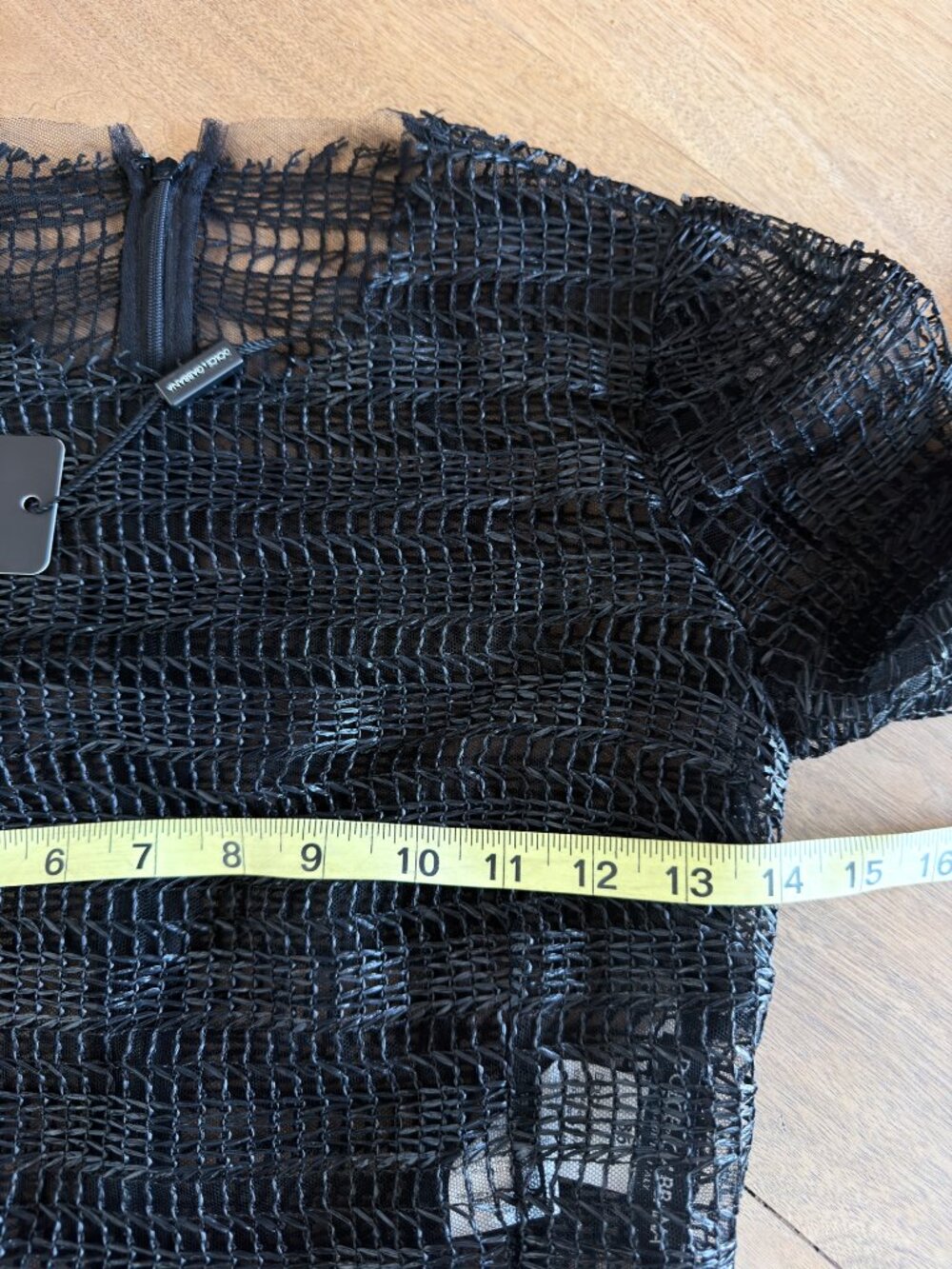 Dolce & Gabbana Raffia Crochet Woven A-Line Midi Dress Black IT 36 US 0 NEW NWT - Picture 9 of 13